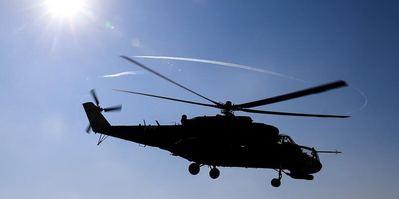 В Абхазии рухнул военный вертолет Ми-24